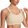 SYROKAN Women's Sports Bra Front Adjustable High Impact (Style W5FF)