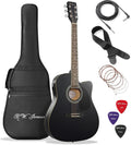 Full Size Thinline Acoustic Electric Guitar with Gig Bag