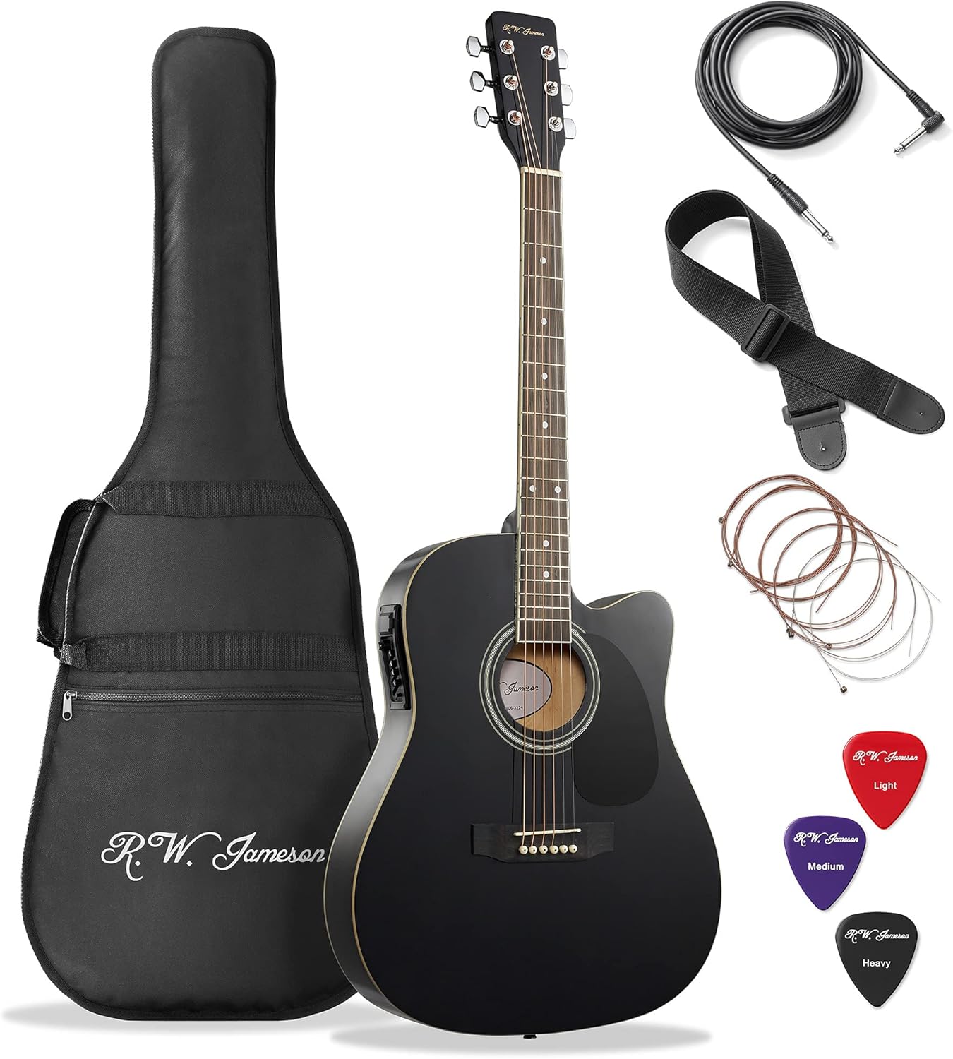 Jameson Guitars Full Size Thinline Acoustic Electric Guitar Review