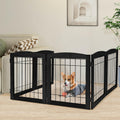 Extra Wide Wooden Freestanding Dog Gate - Foldable Chew Resistant