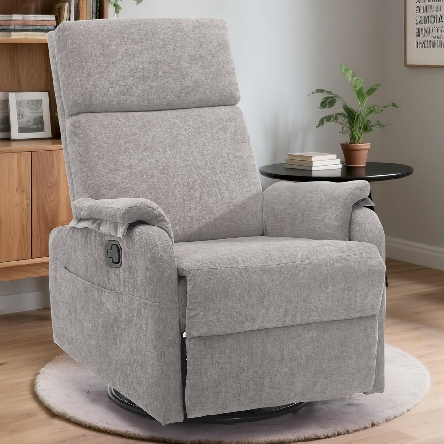 Swivel Rocking Recliner Chair for Adults - Modern Comfort