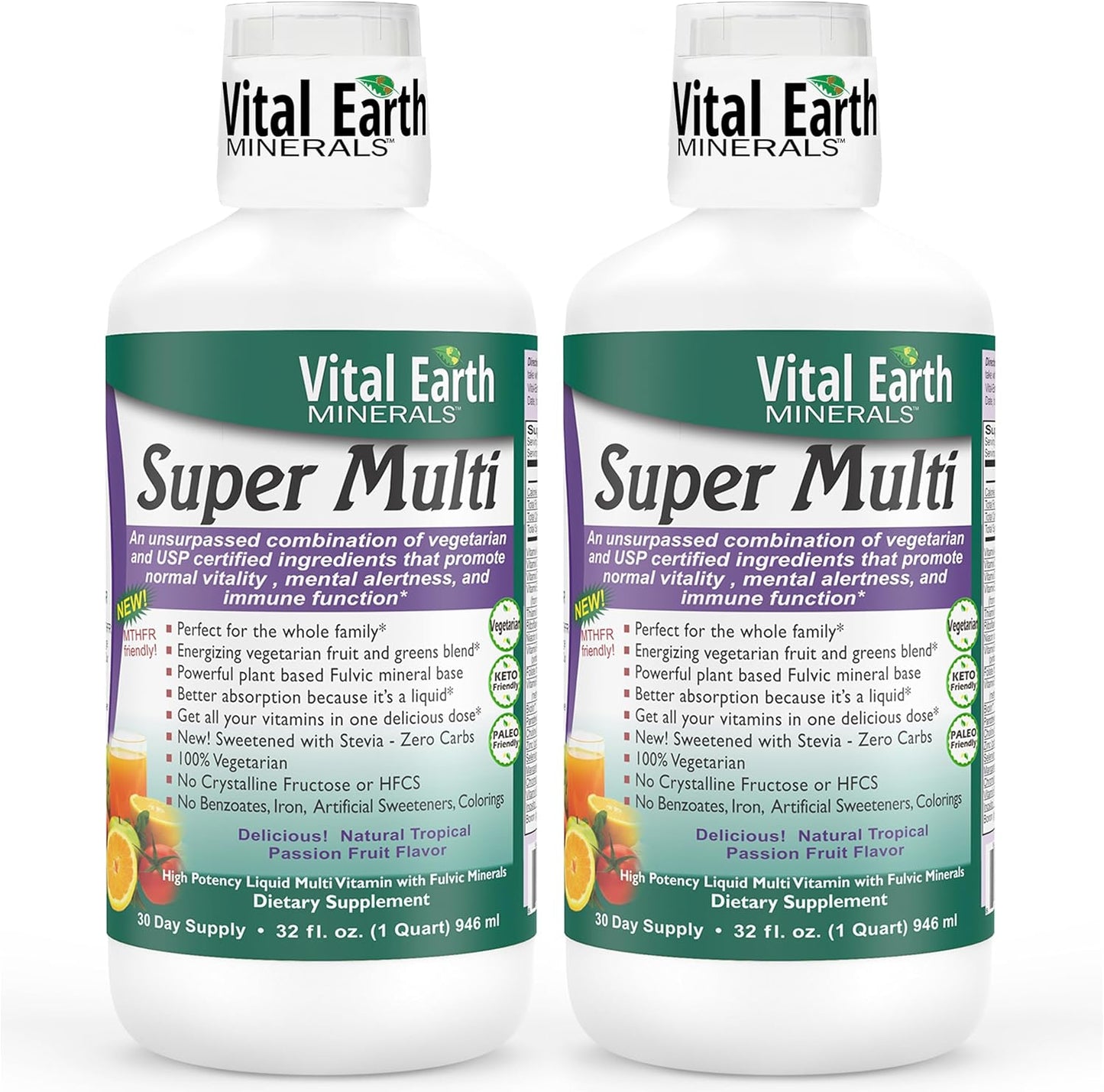 Vital Earth Minerals Super Multi Liquid Multivitamins for All