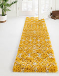 Moroccan Trellis Shag Runner Rug 3ft 3 x 16ft 5 for Living Rooms