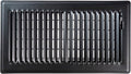 Black 6x14 Premium Floor Register - Heavy Duty Steel Vent Cover