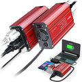 300W Portable 18V to 110V Power Inverter Charger - Multiport