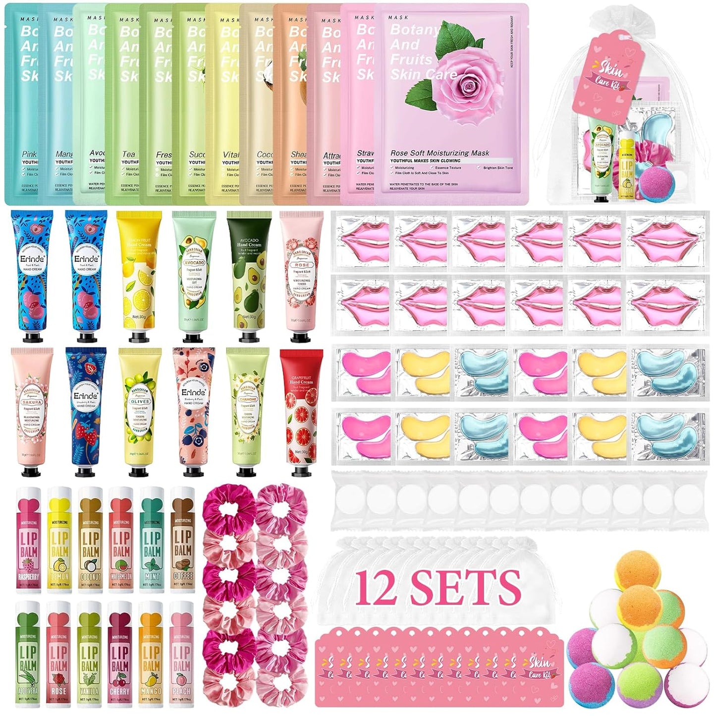120 PCS Spa Party Supplies for Girls - Complete Spa Kit
