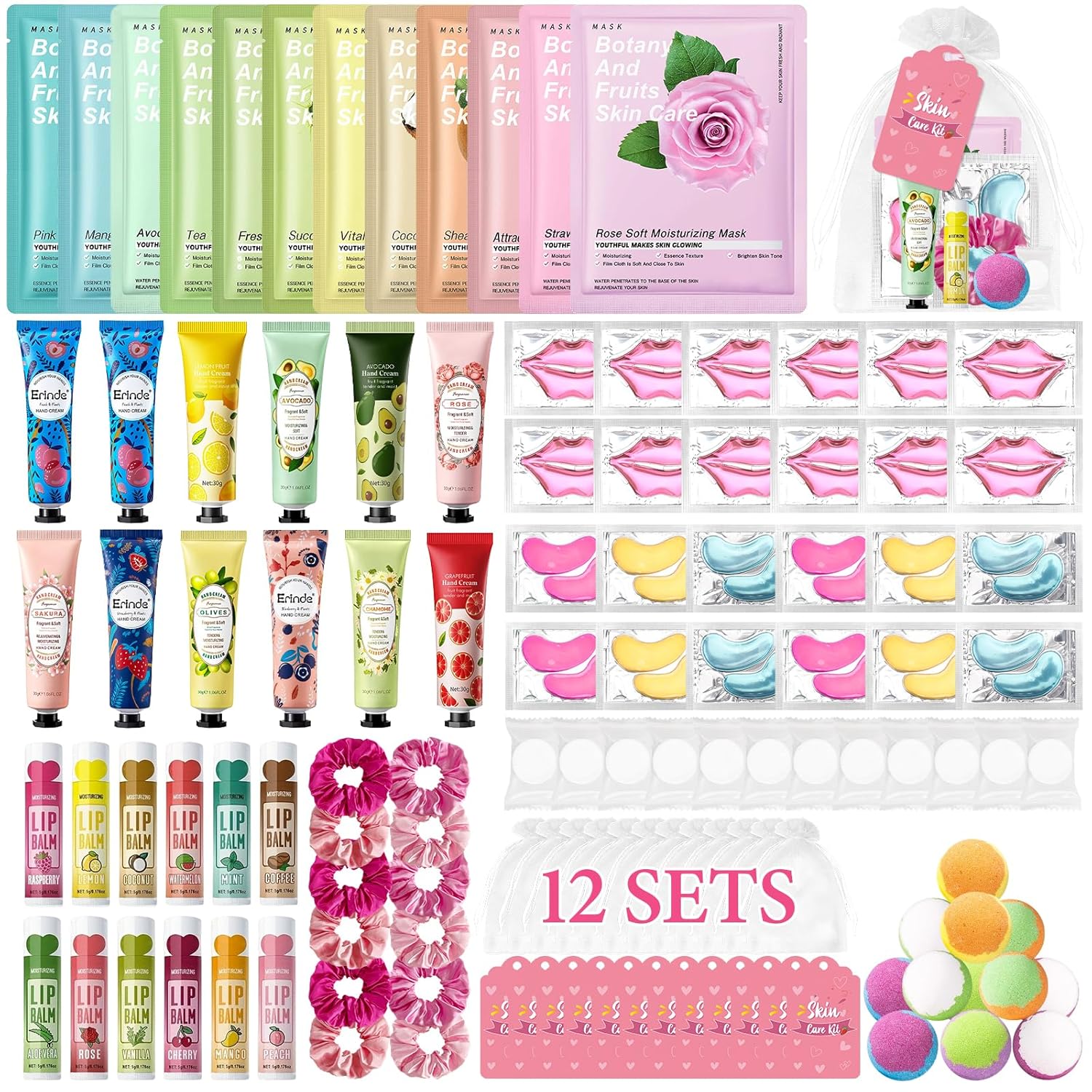 120 PCS Spa Party Supplies for Girls - Complete Spa Kit