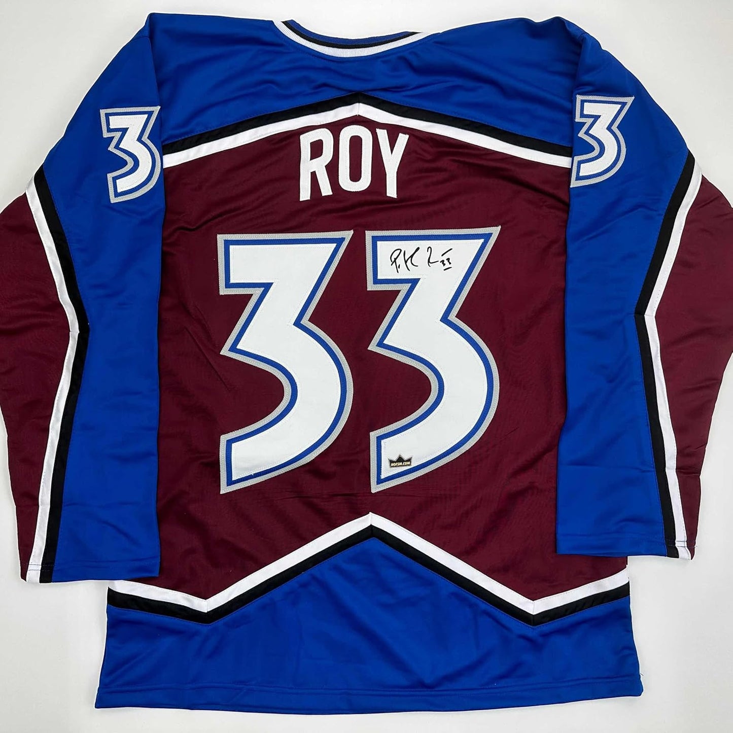 Facsimile Autographed Patrick Roy Colorado Maroon Jersey XL