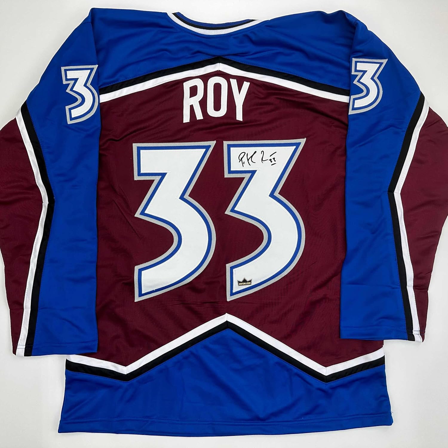 Facsimile Autographed Patrick Roy Colorado Maroon Jersey XL