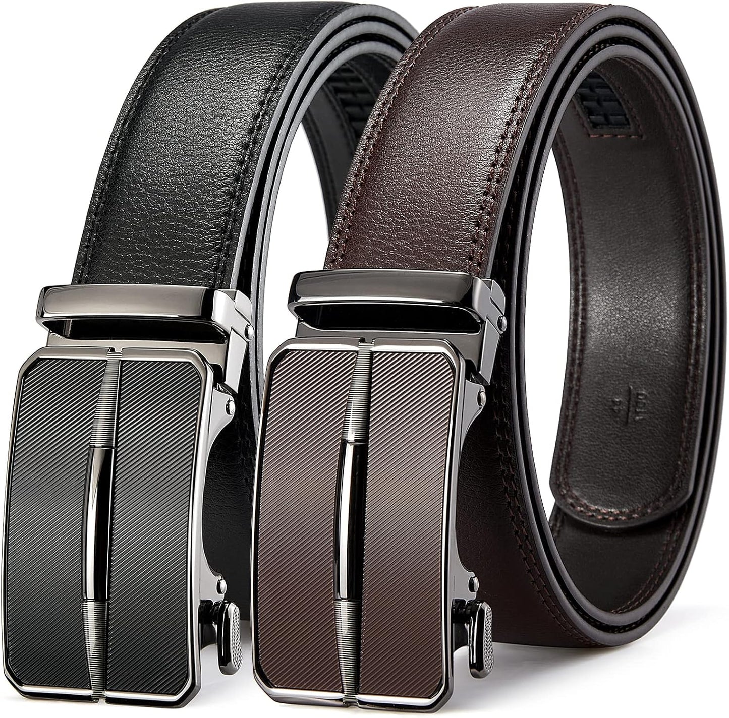 BOSTANTEN Ratchet Leather Belt for Men - Adjustable & Stylish