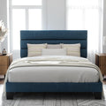 Allewie Full Size Platform Bed Frame with Upholstered Headboard