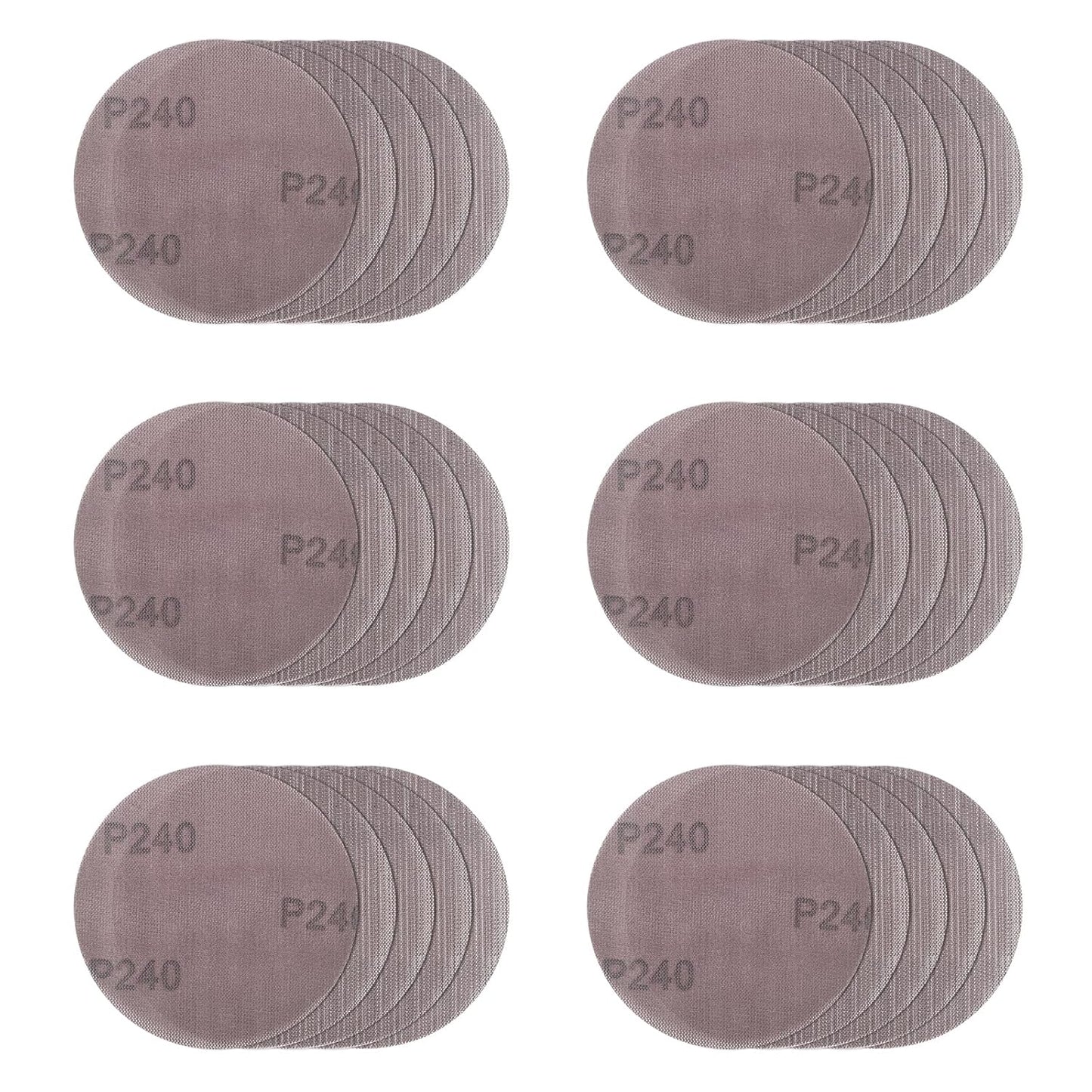 30-Pack 5 Mesh Sanding Discs 240 Grit - Dust-Free Fun for Any Surface!