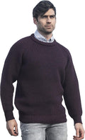Cozy Men's Fisherman Crew Neck Wool Sweater - Timeless Style