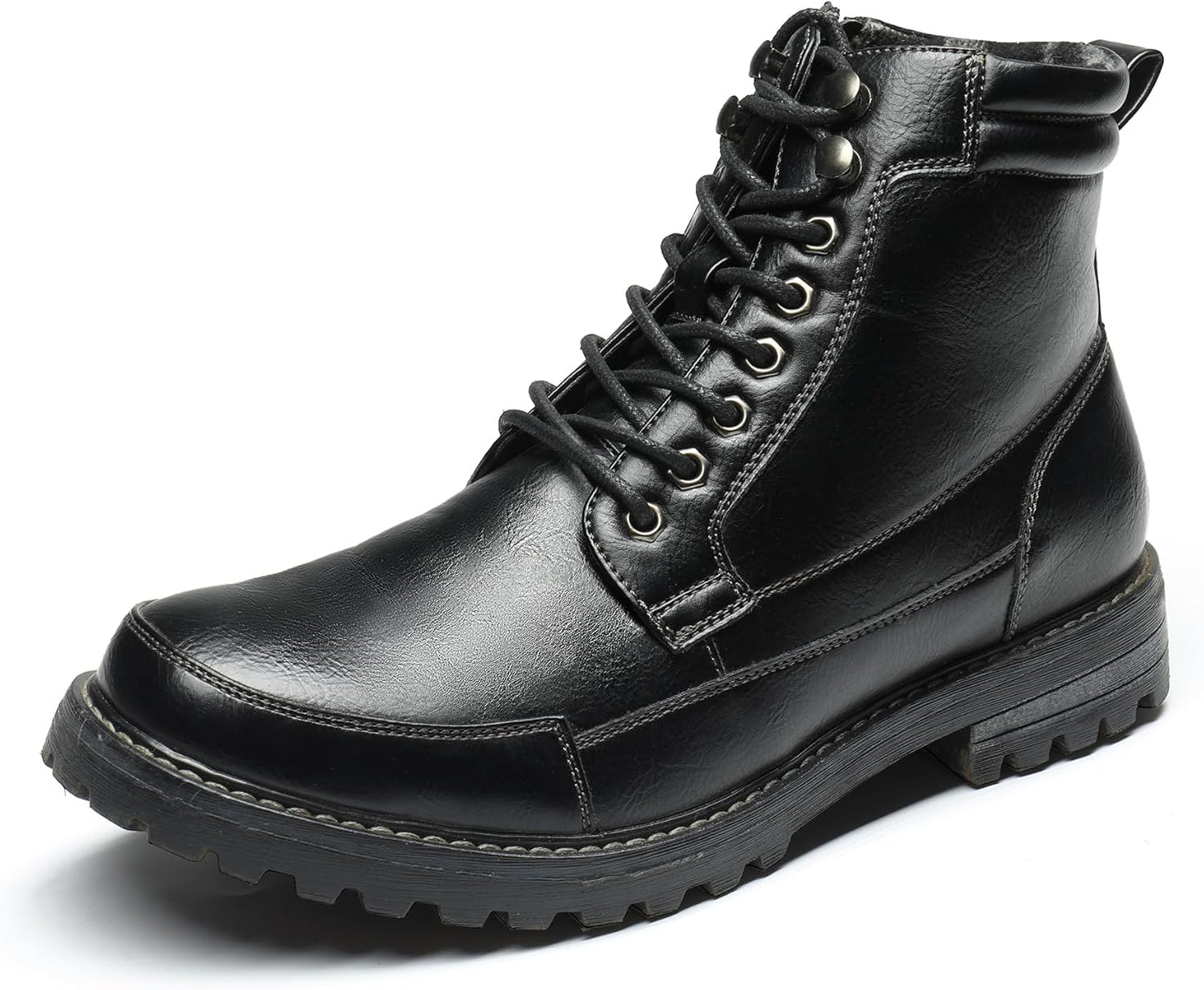 Bruno Marc Men Oxfords Motorcycle Boot with Premium Comfort
