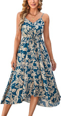 BROVAVE Women's 2025 Summer Polka Dot Spaghetti Strap Midi Dress
