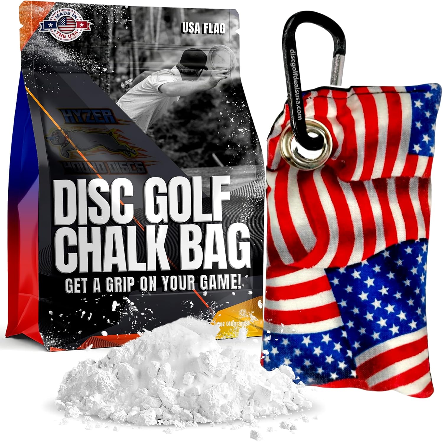 Hyzer Hound Chalk Bag | Stay Dry, Improve Grip | Essential Disc Golf Accessory