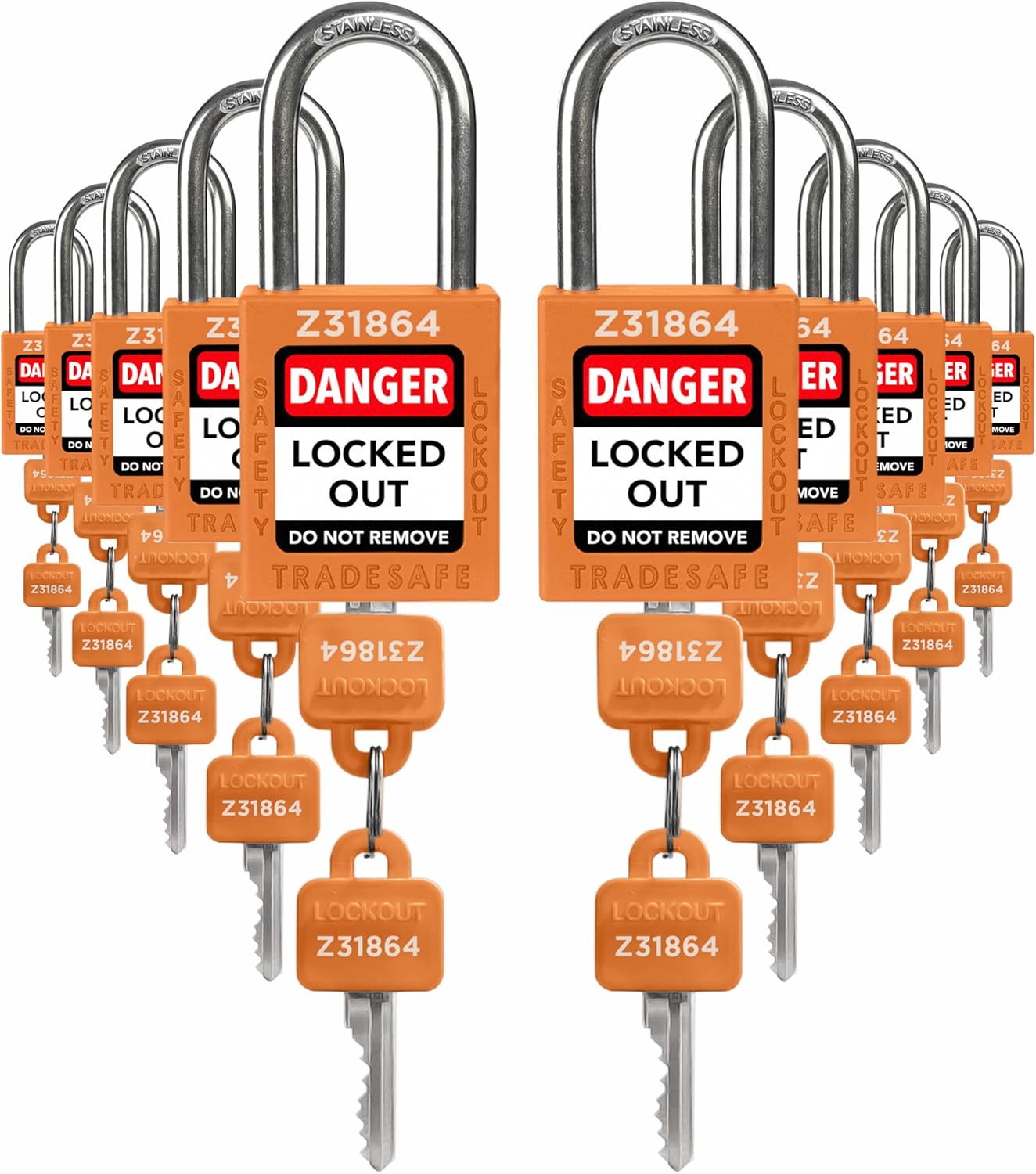 TRADESAFE Lockout Tagout Locks Set - Premium Safety Padlocks
