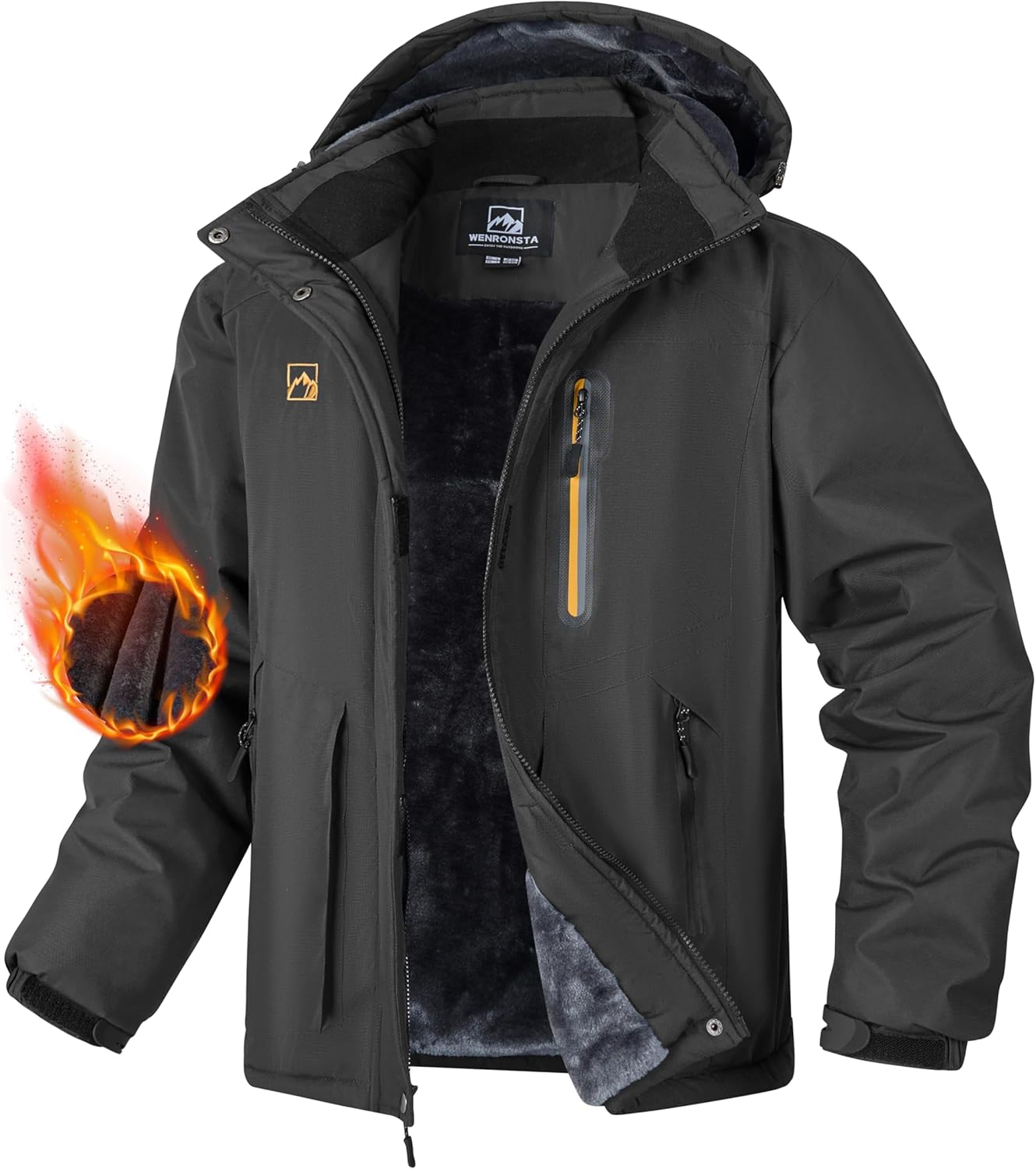 WENRONSTA Men's Ski Snow Jacket: Warm & Waterproof