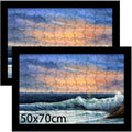 19.7x27.6 Picture Frame Pack of 2 - Sleek Black MDF Display