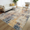 Merelax 6x9 Beige Area Rug for Living Room - Soft Washable Boho