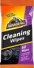 Armor All Car Interior Cleaner Wipes - 60 Pack for Dash & Fabric
