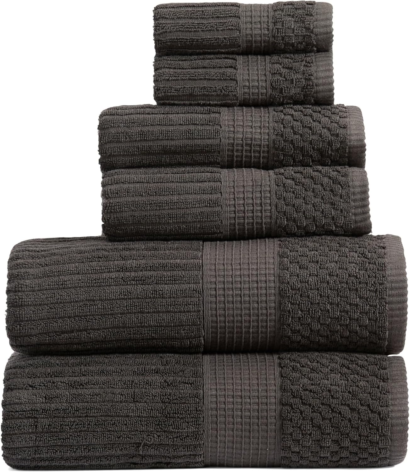 100% Cotton Bath Towel Set - Absorbent & Quick-Dry Towels
