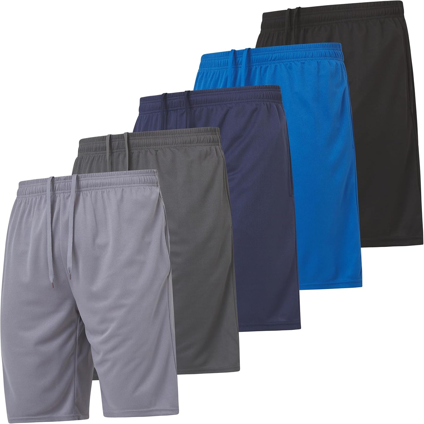 Ultra Performance 5 Pack Mens Athletic Gym Shorts for Workouts