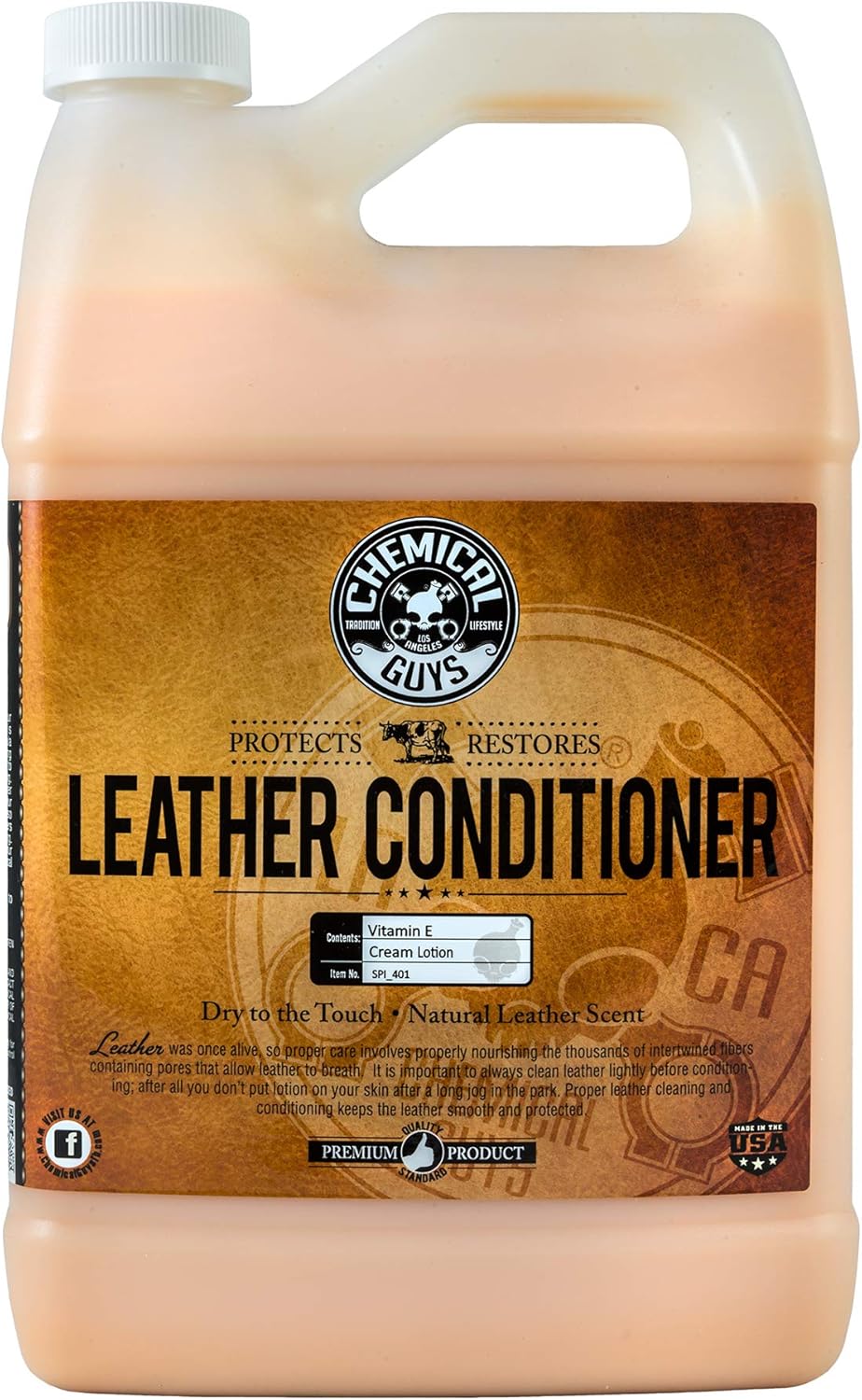 Leather Conditioner for Car Interiors, Furniture, and More