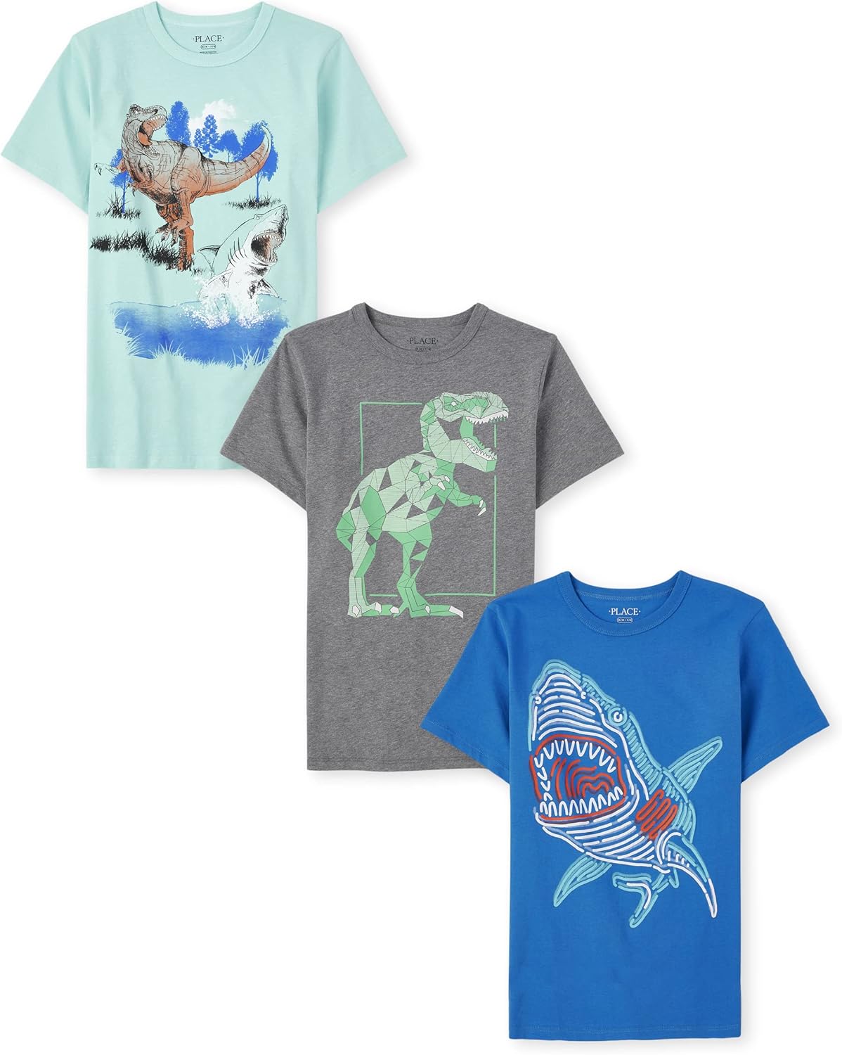 Boys' Vehicle Short Sleeve Graphic T-Shirts Multipack for Kids