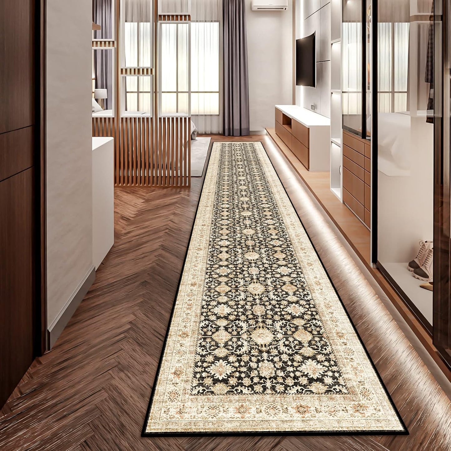 YOUFORTONG 2x12 Runner Rug for Hallways Soft Non Slip Design