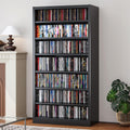 Metal DVD Storage Cabinets 7-Tier CD Storage Rack - Space-Saving Media