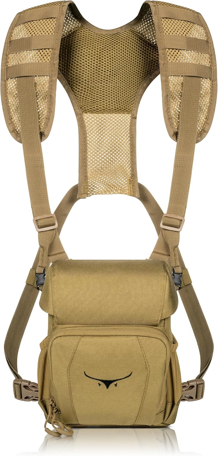 Lightweight Binocular Harness Chest Pack for Silent Hunting