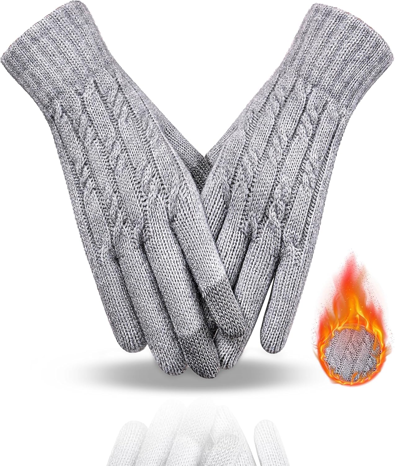 Cozy Touchscreen Knit Gloves for Women