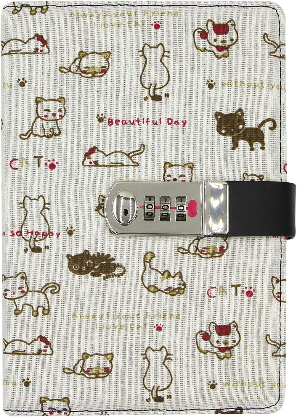 Cute Cat Digital Password Journal - Secure & Stylish A5 Notebook