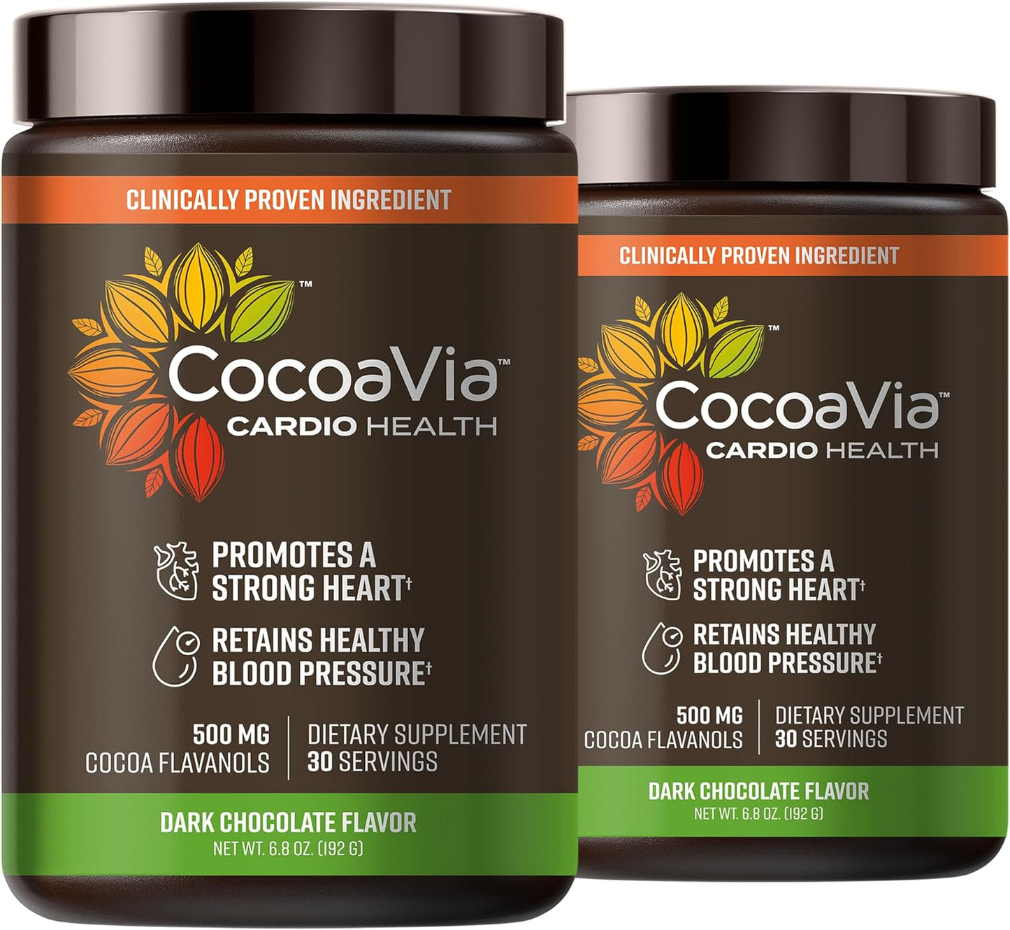 CocoaVia Cardio Health Cocoa Powder for Heart Health Support