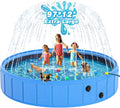 EPN Large Foldable Dog Pool 97in 2-in-1 Pet Splash Pool - Portable