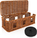 Cable Management Box Cord Hider Organizer Box with Lid - Tidy Cables