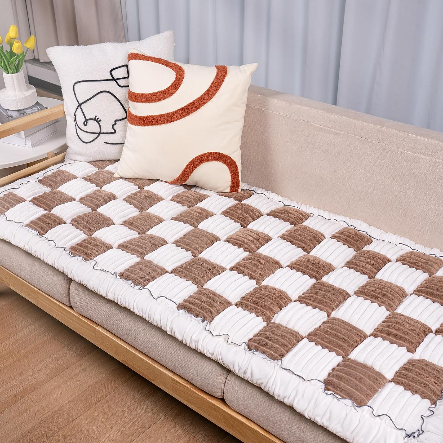 Dog Couch Cover Protector for Large Dogs - Stylish & Washable