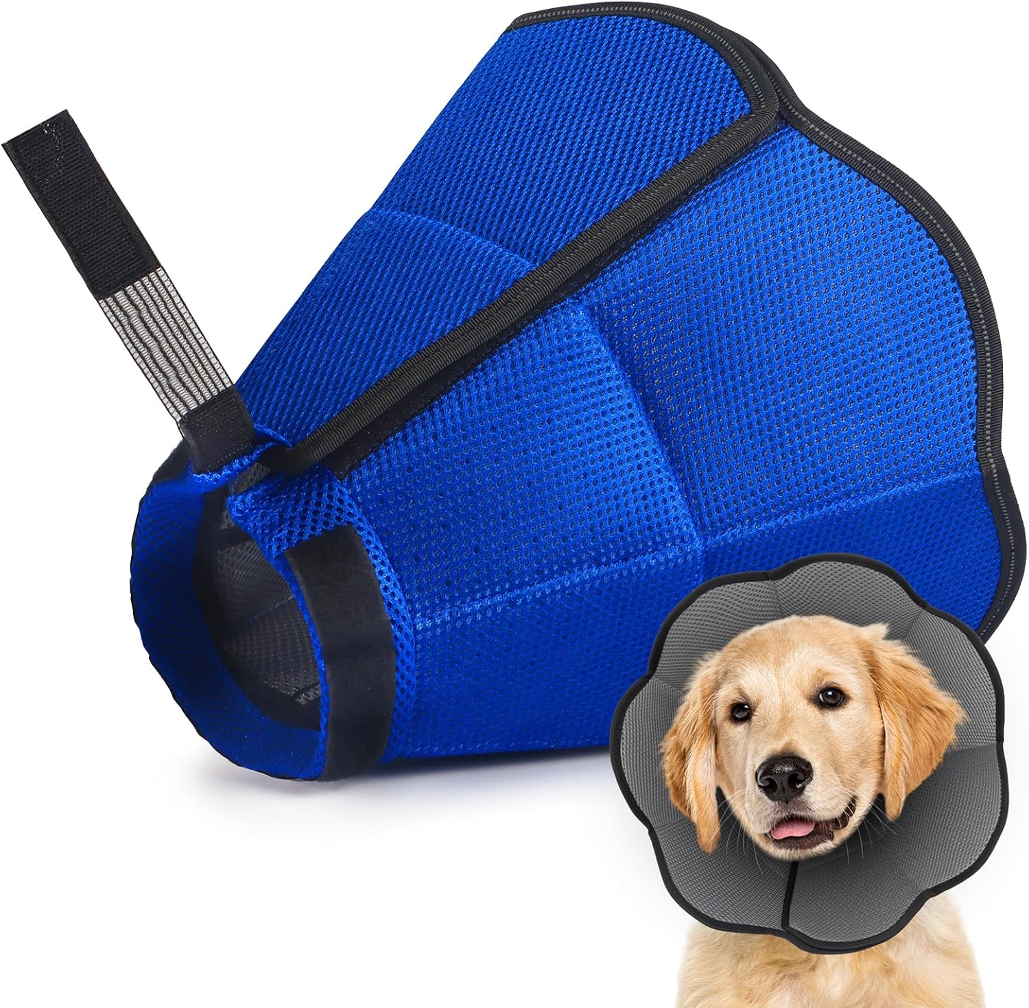 Hard & Heavy Plastic Dog Cone Collar for Small & Medium Dogs