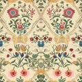 Yellow Floral Peel and Stick Wallpaper - Boho Vintage Leaf Pattern