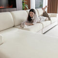 Sectional Couch Covers Stretch Slipcover Set for 2-Seater + Chaise