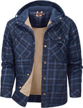 Mr.Stream Men's Vintage Plaid Flannel Shirt Jacket - Warm Layering