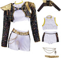 Women Cosplay Costume Black White Suit Outfits - Kids Halloween