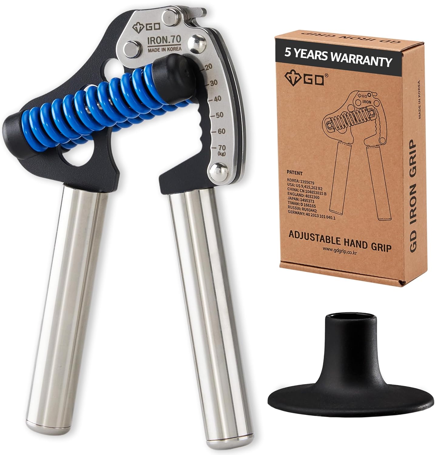 GD IRON GRIP 70 Adjustable Hand Grip Strengthener for All Levels