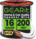 16AWG Speaker Wire 200ft - Reliable 16 Gauge Cable for Home and Car