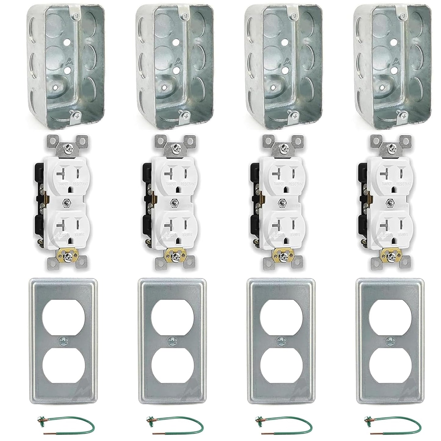 Complete Outlet Box Kit for Easy Electrical Installations