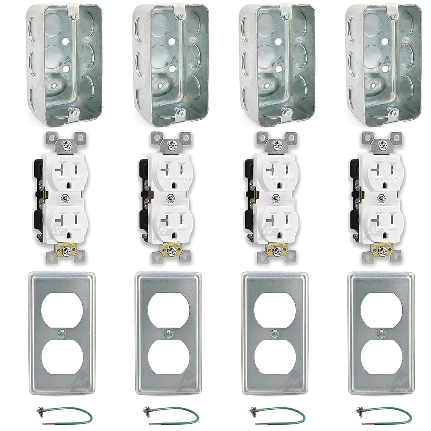 Complete Outlet Box Kit for Easy Electrical Installations