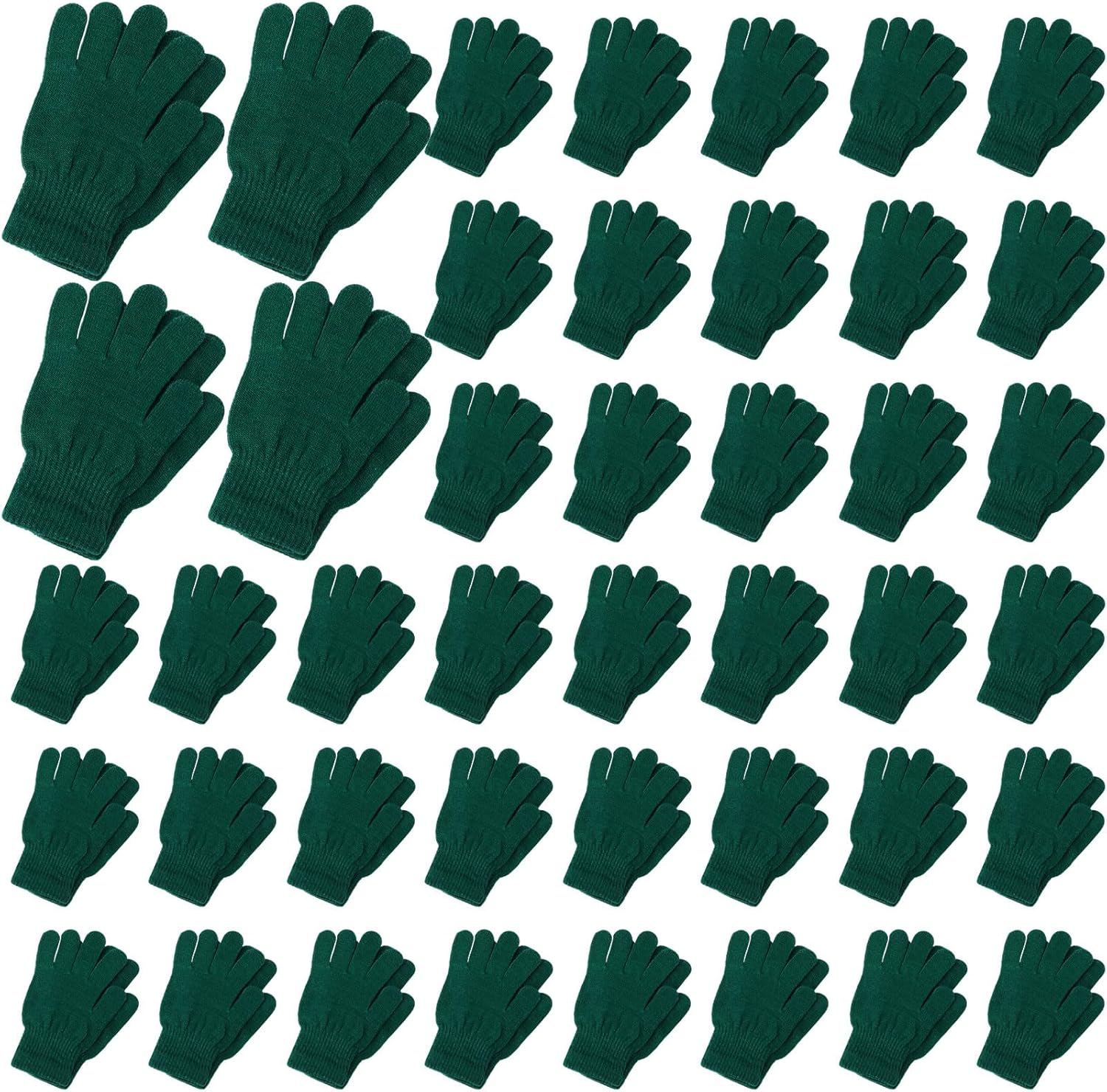 100 Pair Winter Gloves Bulk for Men Women Charity Donation