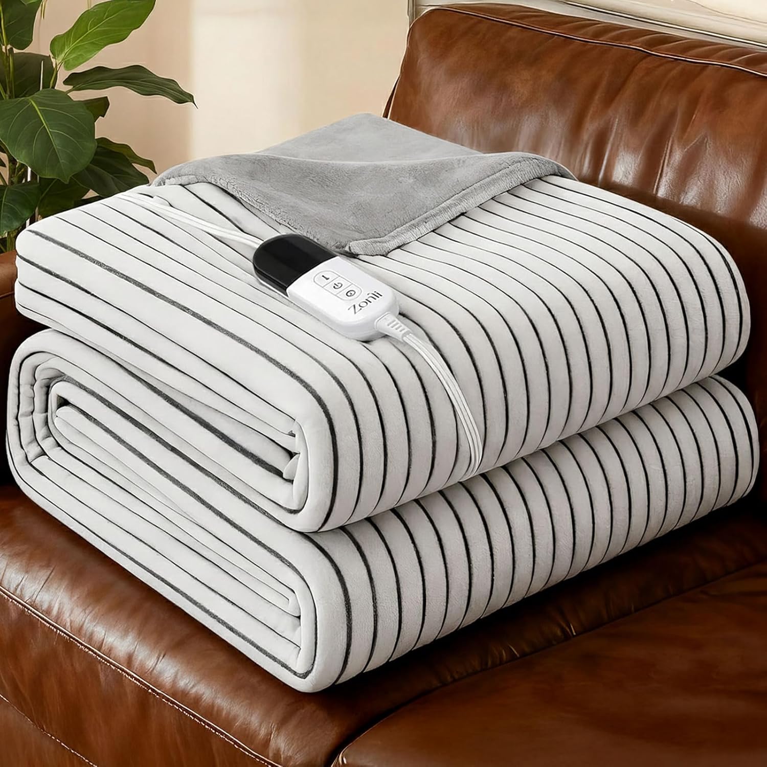 ZonLi 2-in-1 Heated Weighted Blanket for Ultimate Comfort