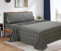 Bliss Casa 4 Piece 100% Cotton Flannel Sheets King Size - Warm & Extra